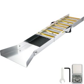 VEVOR Folding Aluminum Alloy Sluice Box, Compact 50" Sluice Boxes for Gold, Lightweight Gold Sluice Equipment, Portable Sluice Boxes with Miner's