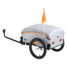 VEVOR Bike Cargo Trailer, 88/100/160 lbs Load Capacity, Heavy-Duty Bicycle Wagon Cart, Foldable Compact Storage with Universal Hitch