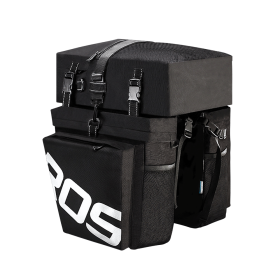 Bicycle Rear Rack Bag (Color: BLACK)